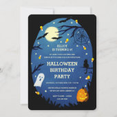 Petits enfants Halloween Anniversaire Invitations  (Devant)