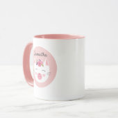 Petits enfants mignons roses Valentine Tasse de ch (Devant gauche)