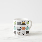 Petits enfants Mug - Visages animaux (Devant droit)