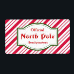 Petits enfants Noël Pôle Nord Cadeau Étiquettes<br><div class="desc">Des bonbons de menthe poivrée décorent ces étiquettes amusants du Pôle Nord. Utilisez ces étiquettes pour l'artisanat,  les cadeaux,  etc... .Les dessins sont de l'art original.</div>