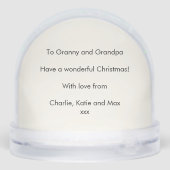 Petits-enfants Photo Grand-parents - Noël (Arrière)