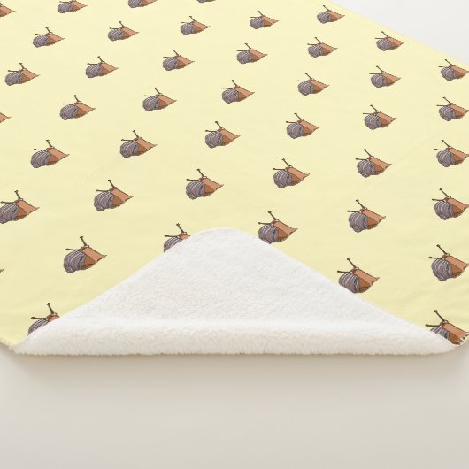 Petits escargots couverture Sherpa - Vos couleurs (3/4)