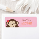 Petits étiquettes de adresse de baby shower de (En situation)