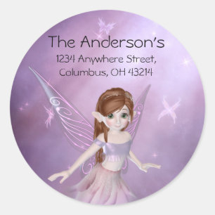 Petits Étiquettes de adresse/Stickers de Fée pourp