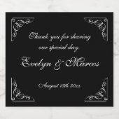 Petits étiquettes de bouteille d'alcool pour une f (Étiquettes simples)