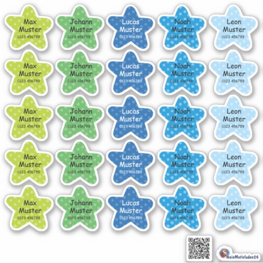 Petits étoiles 2 | Autocollants (Devant)