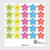 Petits étoiles | Autocollants (Feuille)