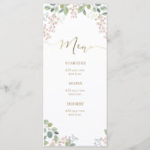 petits fleurs et verdure Menu (Devant)