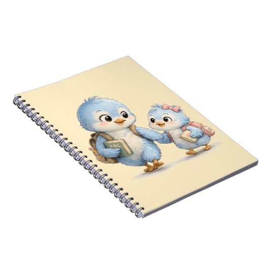 Petits frères et sœurs oiseaux doux Cahier à spira (Côté Droit)