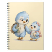 Petits frères et sœurs oiseaux doux Cahier à spira (Devant)
