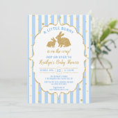 Petits Garçons Bunny Invitation Baby shower de Pâq (Debout devant)