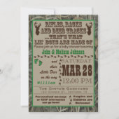Petits garçons Chasse Camo Baby Douche Invitations (Devant)