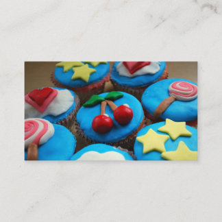 Petits gâteaux de cartes de visite de boulangerie