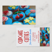 Petits gâteaux de cartes de visite de boulangerie (Devant / Derrière)