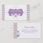 Petits gâteaux mignons de carte de visite de (Devant / Derrière)