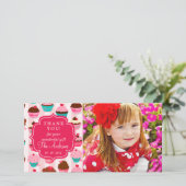 Petits gâteaux roses modernes tout Merci (Debout devant)
