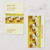 Petits gâteaux sur des cartes de visite d'arrière (Devant / Derrière)