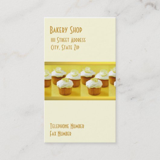 Petits gâteaux sur des cartes de visite d'arrière (Devant)