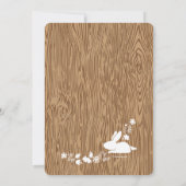 Petits lapins Invitation Brown (Dos)