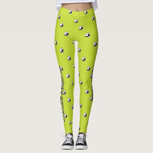 Petits Leggings Déchets - Jaune (Devant)