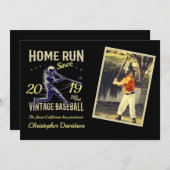 Petits Ligue de baseball Invitation d'anniversaire (Devant / Derrière)