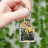 Petits lionceaux maman fière porte-clés (main)