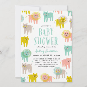 Petits Lions Genre Neutre Baby shower Invitation