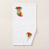 Petits lutins de Noël mignons (Serviette à main)