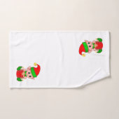 Petits lutins de Noël mignons (Serviette à main)