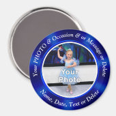 Petits Magnets PHOTO pour frigo, PERSONNALISÉ (Recto/Verso)