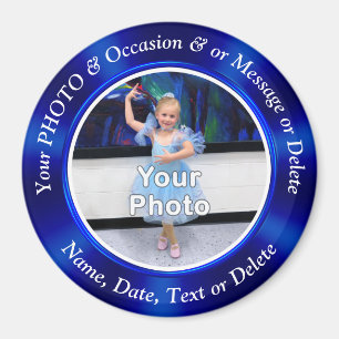 Petits Magnets PHOTO pour frigo, PERSONNALISÉ