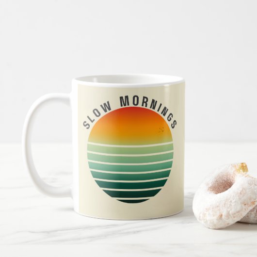 Petits Matins - Mug Rétro (Avec donut)