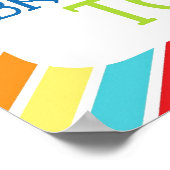 Petits monstres brossent leurs dents Impression po (Coin)