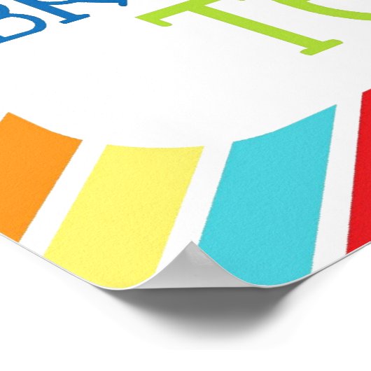 Petits monstres brossent leurs dents Impression po (Coin)