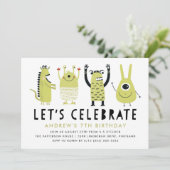 Petits Monstres | Invitation d'anniversaire (Debout devant)