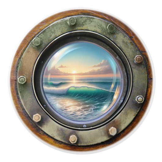 Petits Nautiques - Boutons en céramique océanique (Devant)