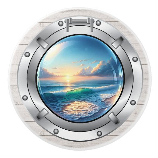 Petits Nautiques - Boutons en céramique océanique (Devant)