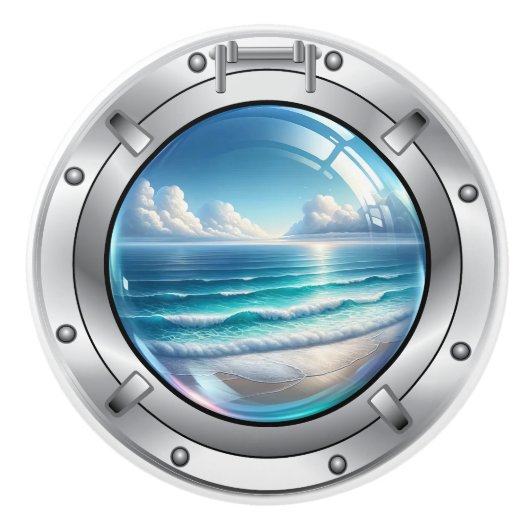 Petits Nautiques - Boutons en céramique océanique (Devant)