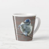 Petits oiseaux Collage Latte Mug (Angle droit)