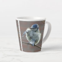 Petits oiseaux Collage Latte Mug