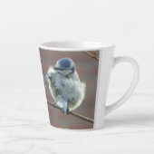 Petits oiseaux Collage Latte Mug (Droite)