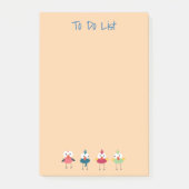 Petits oiseaux Post-it® Notes 4 x 6 (Devant)