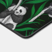 Petits panda sur vert foncé (Coin)