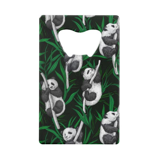 Petits panda sur vert foncé (Devant)
