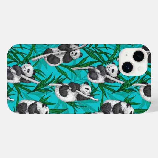 Petits panda turquoise (Verso Horizontal)