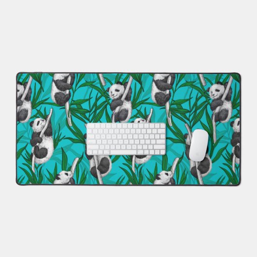 Petits panda turquoise (Clavier et souris)