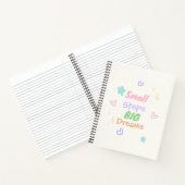 Petits pas grands rêves Cahier à spirale pastel (Intérieur)