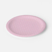 Petits points blancs sur une assiette en papier ro (Angle)