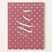 Petits points polka rose blush blanc (Dos)