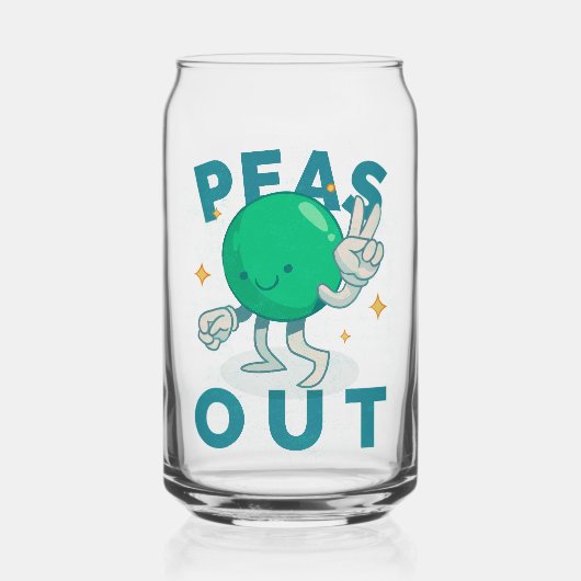 Petits Pois Dehors Paix Peut Verre (Recto)